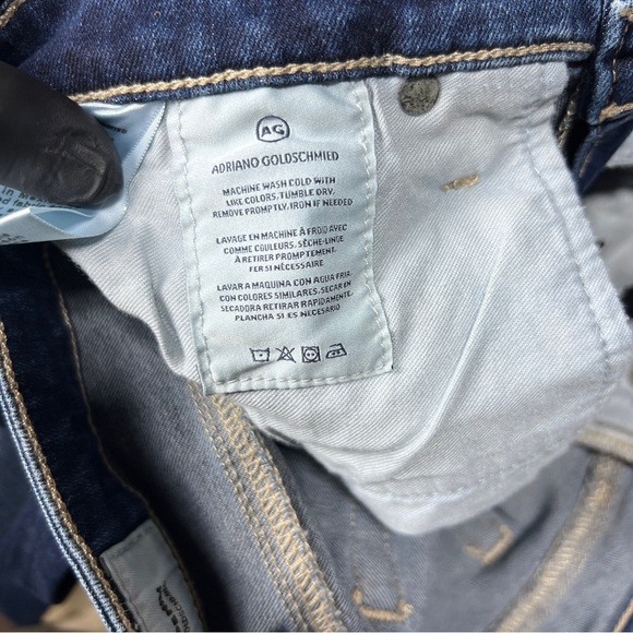 AG Adriano Goldschmied Prima Cigarette Crop Jeans Women’s 31 Blue Mid Rise Denim - Picture 9 of 14